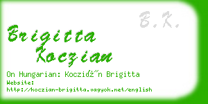 brigitta koczian business card